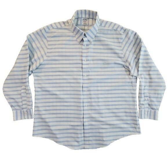 Brooks Brothers Regent Shirt Size XXL Green Blue Checkered Button-Down Supima LN - Picture 1 of 16